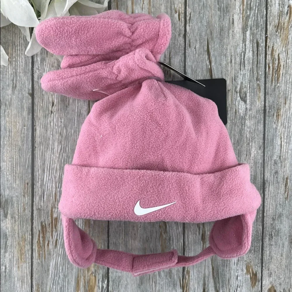 Toddler Nike Fleece Trapper Hat & Mittens